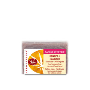 Sapone Canapa e sandalo 100% bio degradabile Cod. 8130